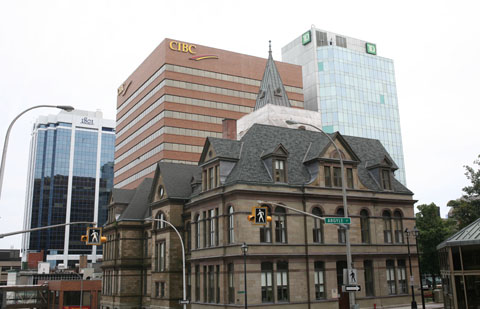 buildings of banks in Halifax