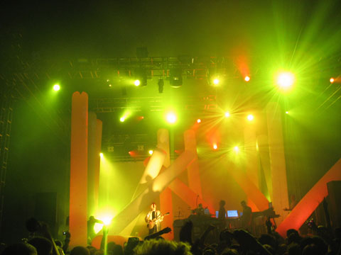 Stage with performance of the group underworld