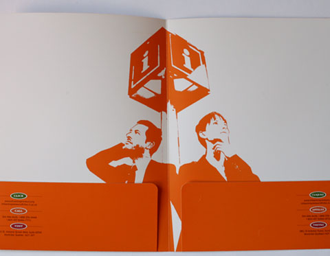 Board of Trade of Metropolitan Montreal – folder verso in orange
