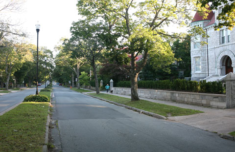 Street with no poles in Halifax