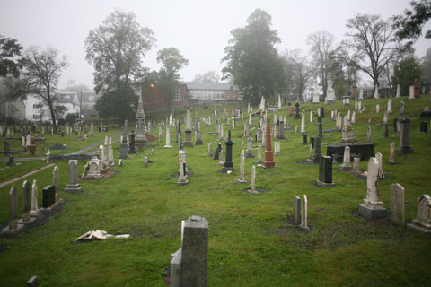 Graveyard near Queen Street in Halifax