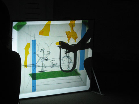Projection of drawings and the letter u