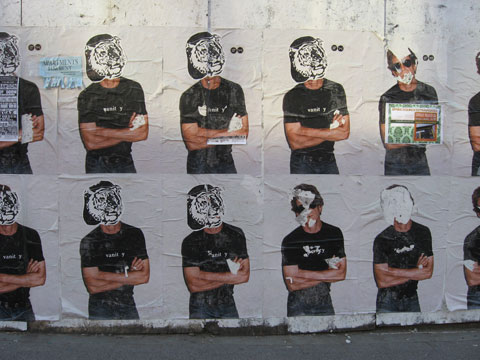 Posterwall in Williamsburg, Brooklyn