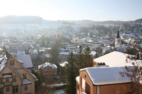 View of St.Gallen historic town