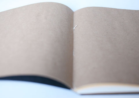 Visible node in a book using European stitching binding