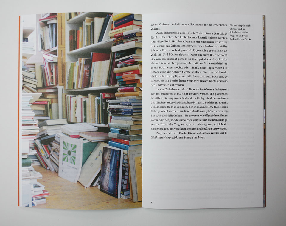 Spread in book with text and full-page photograph