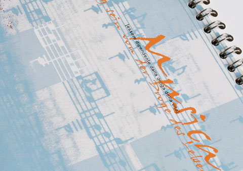 Month of February of the project Dancing=Existing showing sheet music on blue background