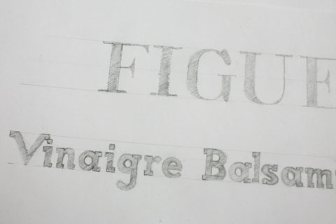 Pencil Drawing of Letterforms