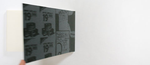 Lettering on black background in Lettering depanneur signs book