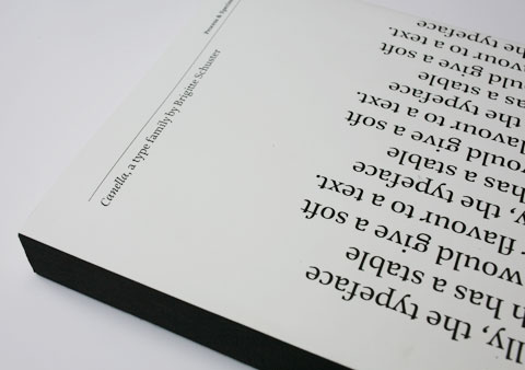 book featuring the Canella typeface