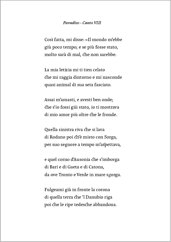 Page from Cardamon type specimen featuring the characteristics of the Cardamon typeface family
